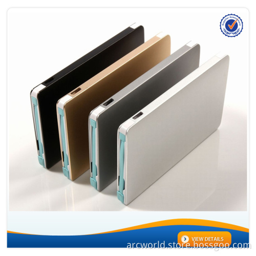 AWC927 Credit Card Size For iphone Charger Samsung Charger 4000mAh Wallet Power Bank